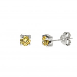 Gold earrings 10kt, 11-4BOW
